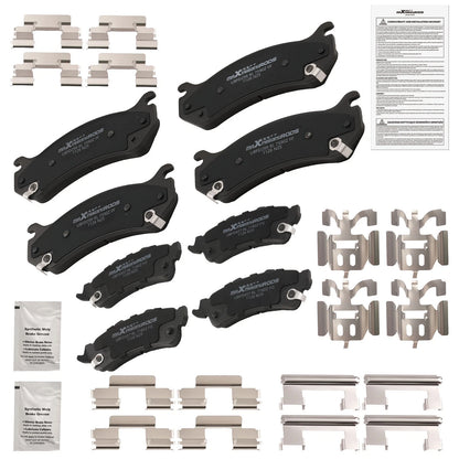 Front Rear Ceramic Brake Pads for Chevrolet Silverado 1500 (1999–2006/Astro 2003–2005)