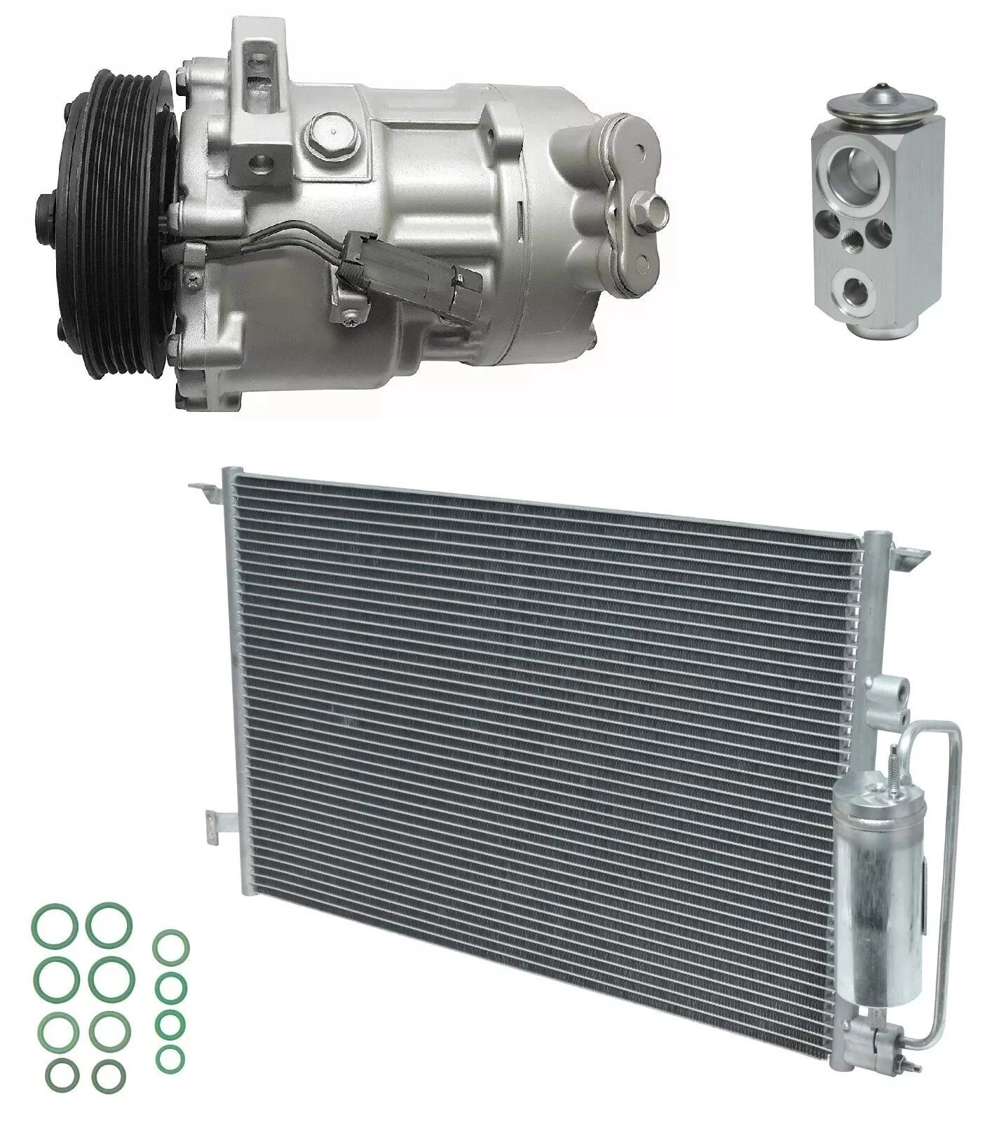 AC Compressor Kit With Condenser for Saab 9-3 2.0L (2006–2006)