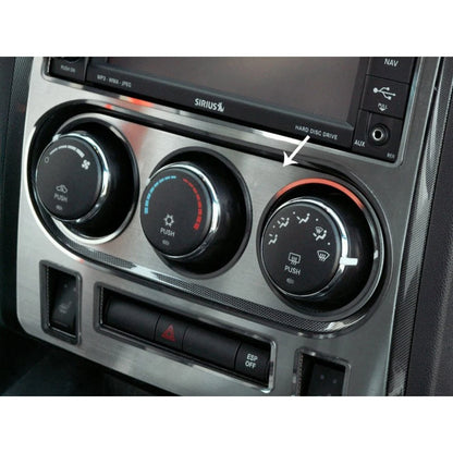 Brushed Stainless Steel A/C Control Trim Plate for 2008-14 Dodge Challenger SRT8