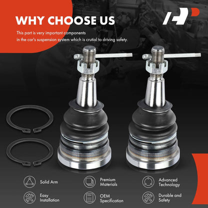 2X Front Upper Control Arms with Ball Joint for Chevrolet Silverado 1500 GMC Sierra