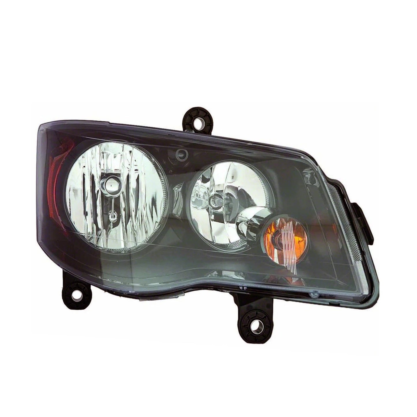 Headlight Assembly Passenger Side Halogen w Black Bezel for Chevrolet