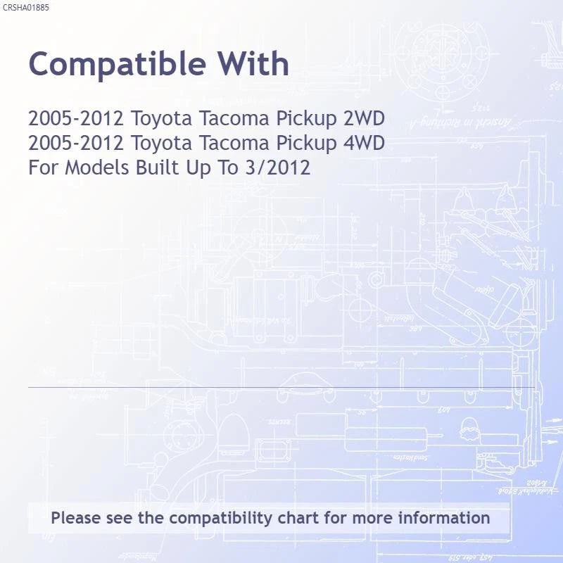 A/C Condenser Replacement for Toyota Tacoma Pickup 2WD (2005–2012)