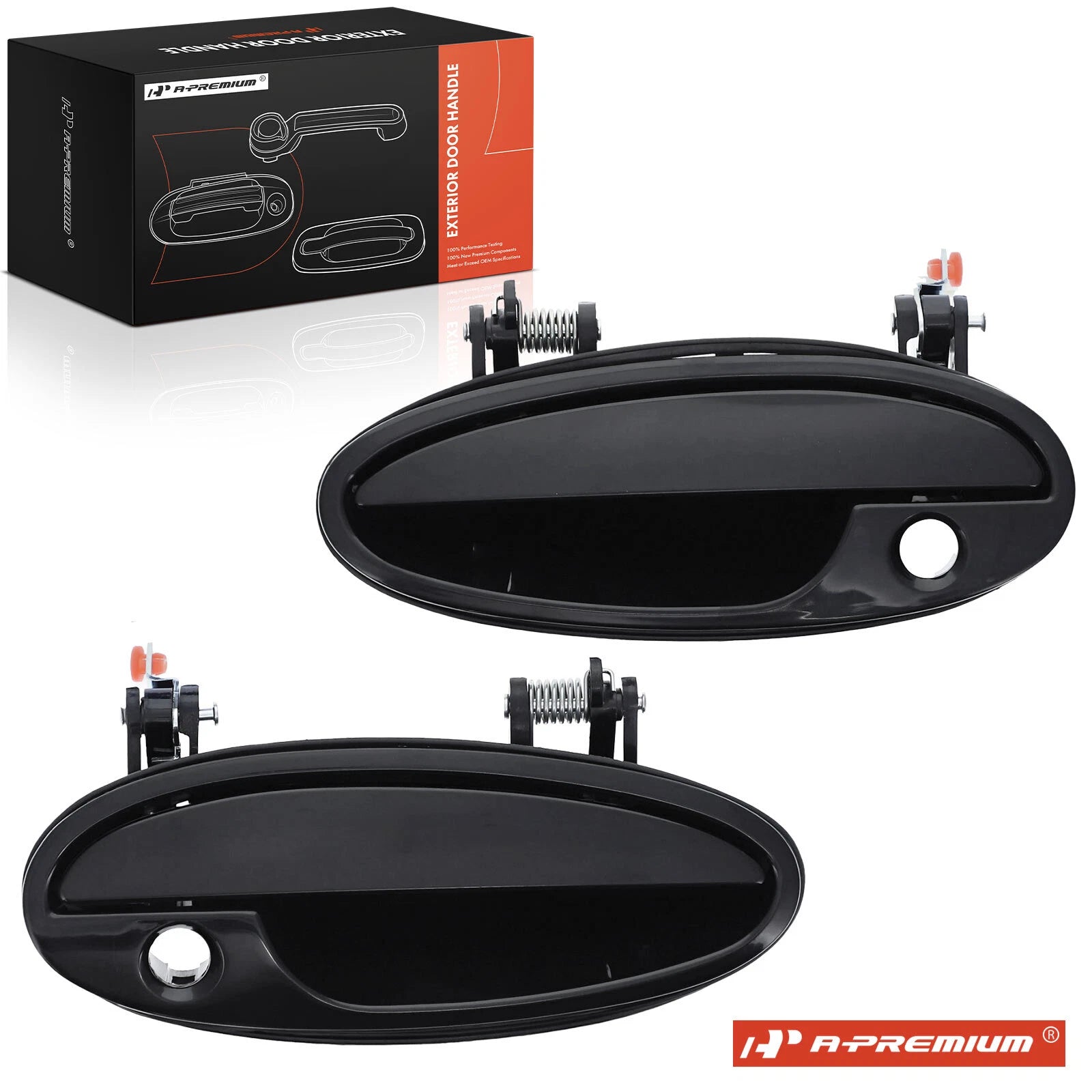 2X Front Exterior Door Handle for Chevrolet Malibu (1997–2003) Buick Regal (1997–2004)