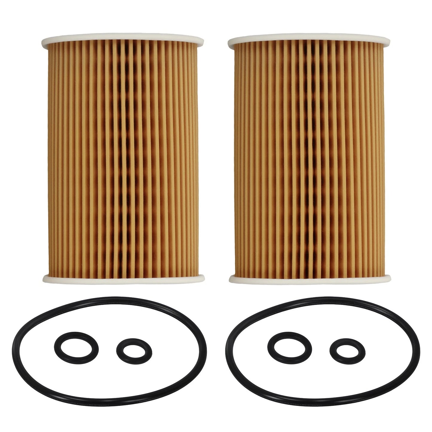 2 Pack Engine Filter for Volkswagen Passat 2.0L Diesel (2012–2014) HU7008z