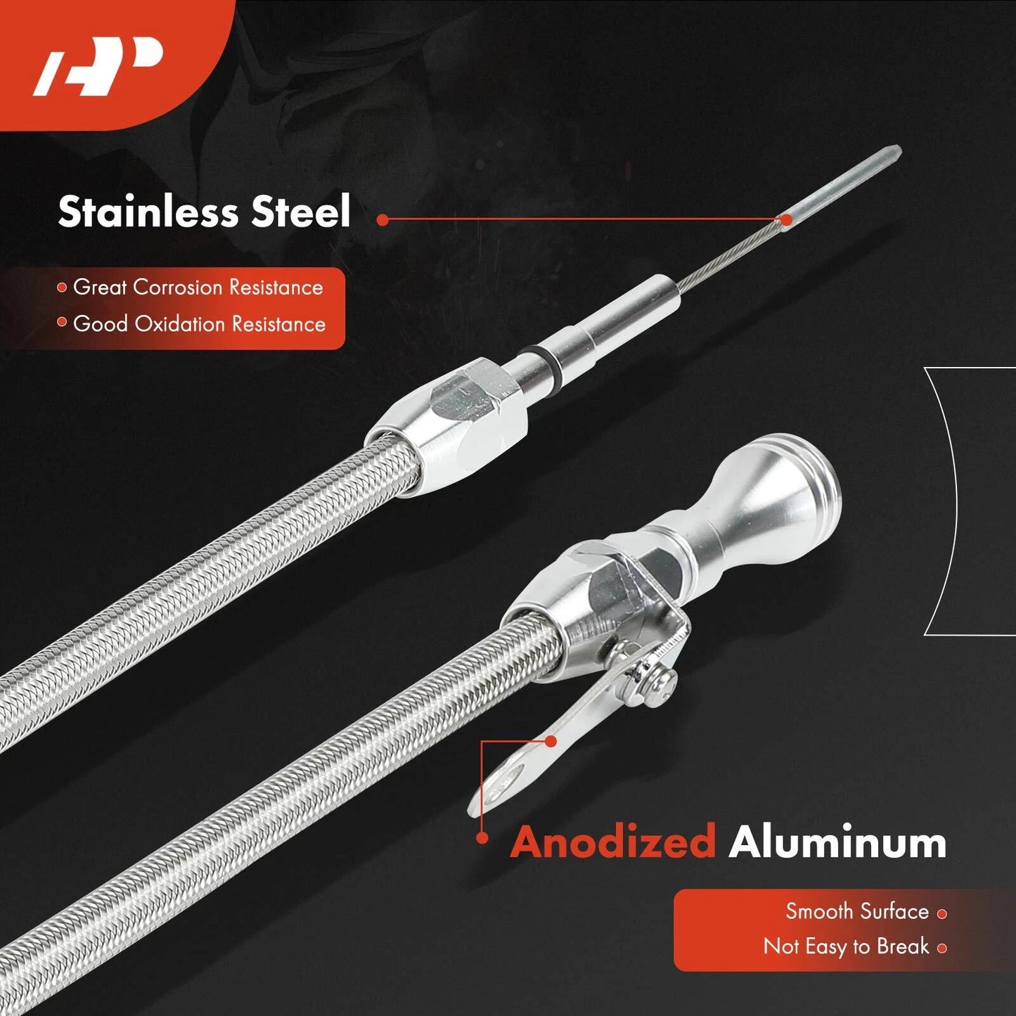 Aluminum Flexible Engine Oil Dipstick with Seal for Chevy