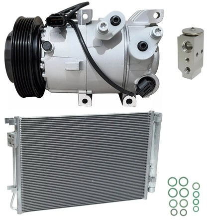 A/C Compressor Kit With Condenser for Kia Rio 1.6L (2018–2018)