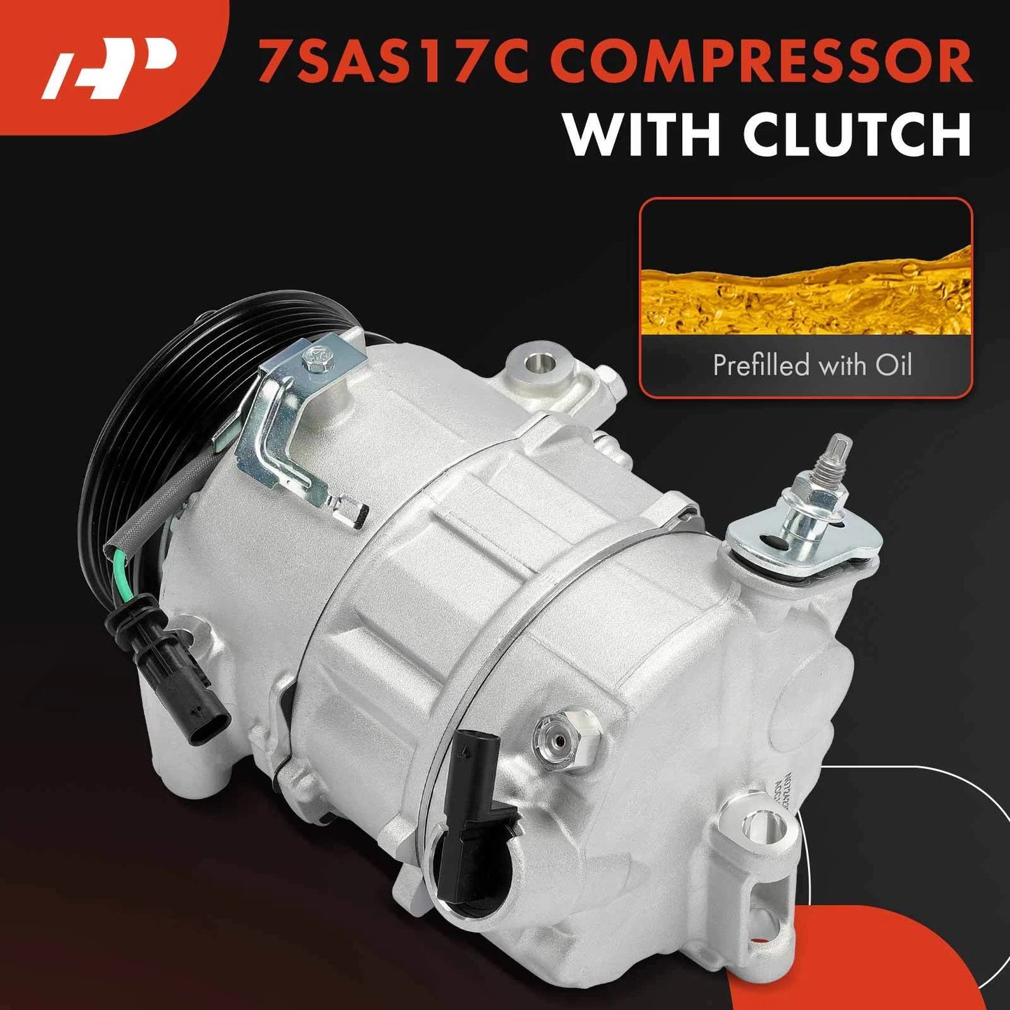 A/C Compressor with Clutch for Chevrolet Silverado GMC Sierra (2022–2023)