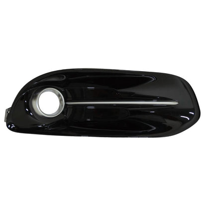 Replacement Black/Silver Gloss/Painted Plastic Passenger Side Fog Light Bezel