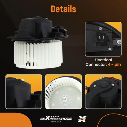 HVAC Heater Blower Motor for Porsche Cayenne V6 (2011–2018)