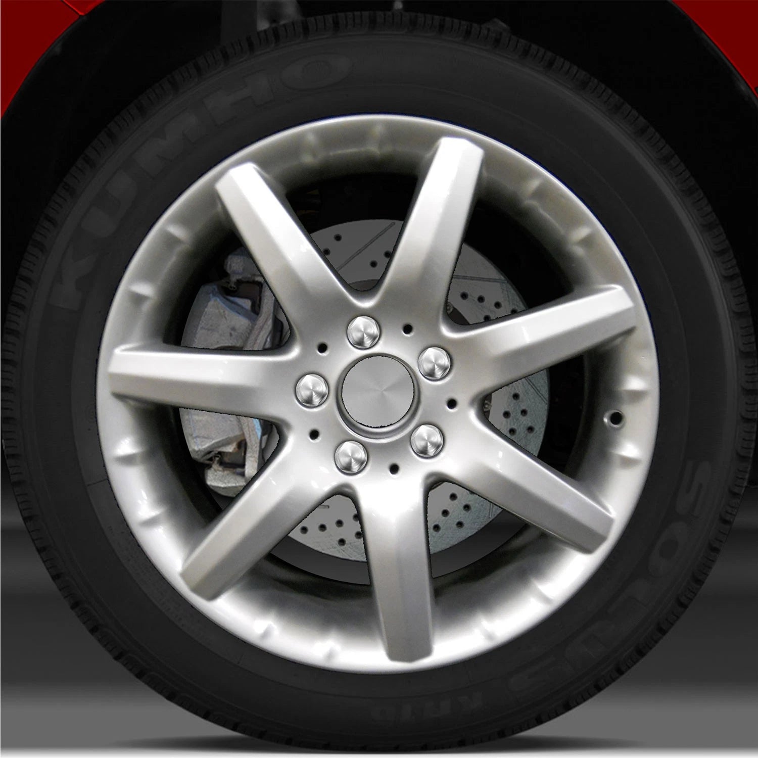 17x7.5 Factory Front Wheel (Fine Bright Silver) For 2001-2004 Mercedes CLK320