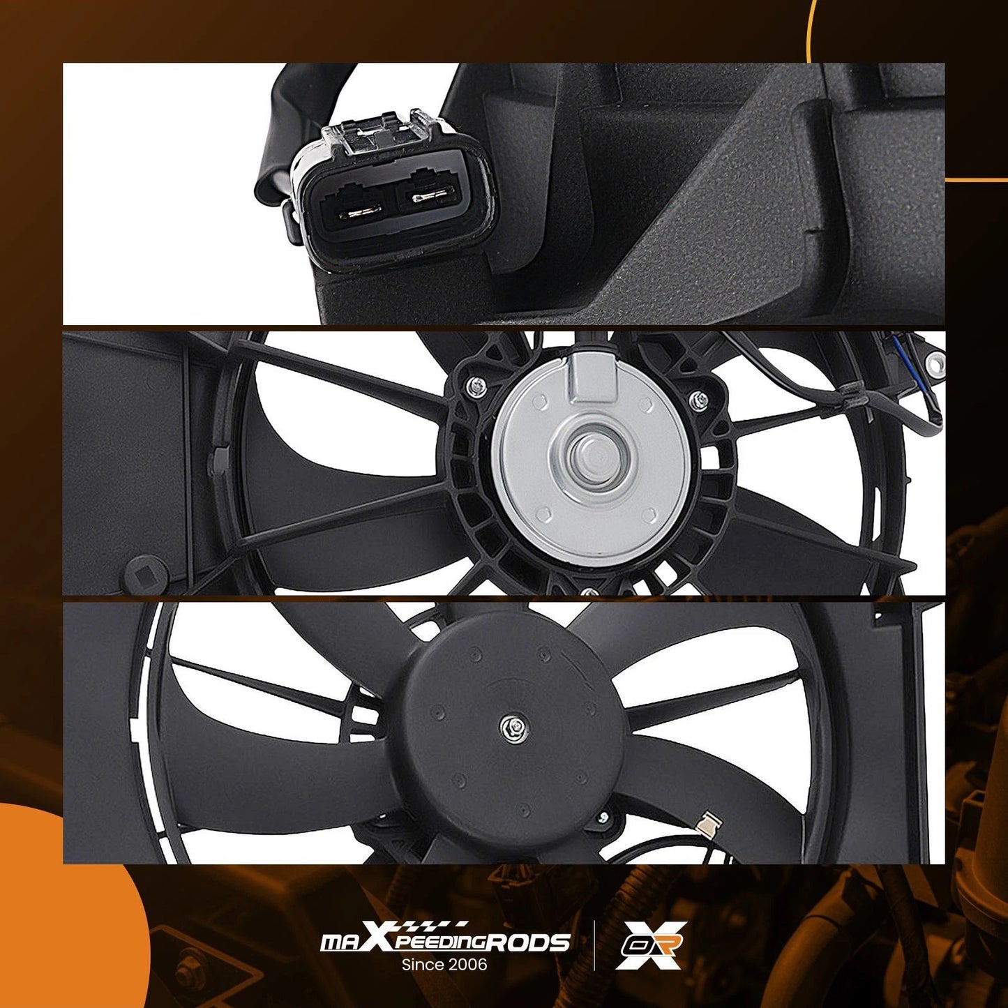Electric Radiator Cooling Fan Set for Acura MDX Honda Passport (2014–2022)