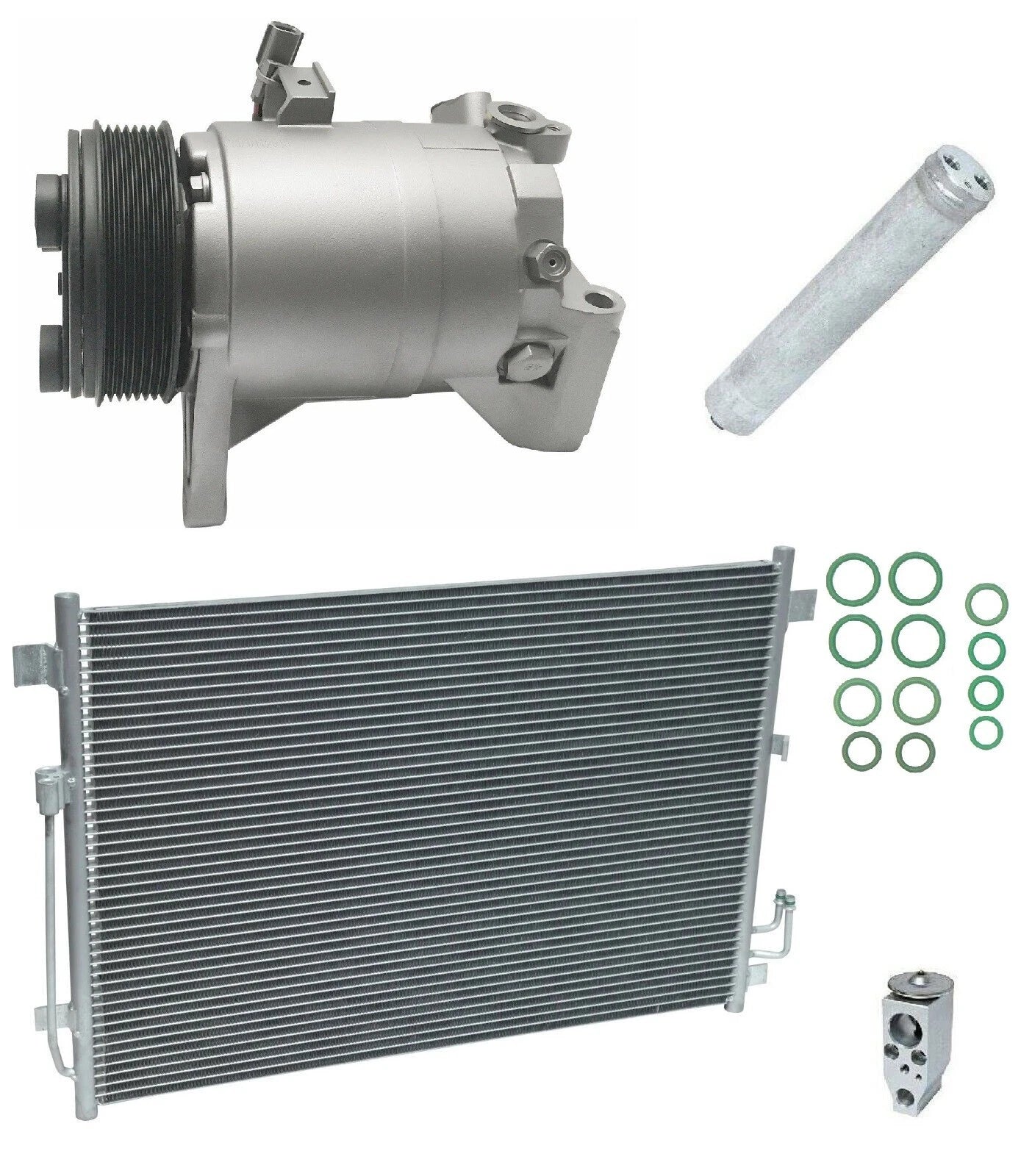 A/C Compressor Kit With Condenser Replacement for Nissan Quest 3.5L (2011–2017)