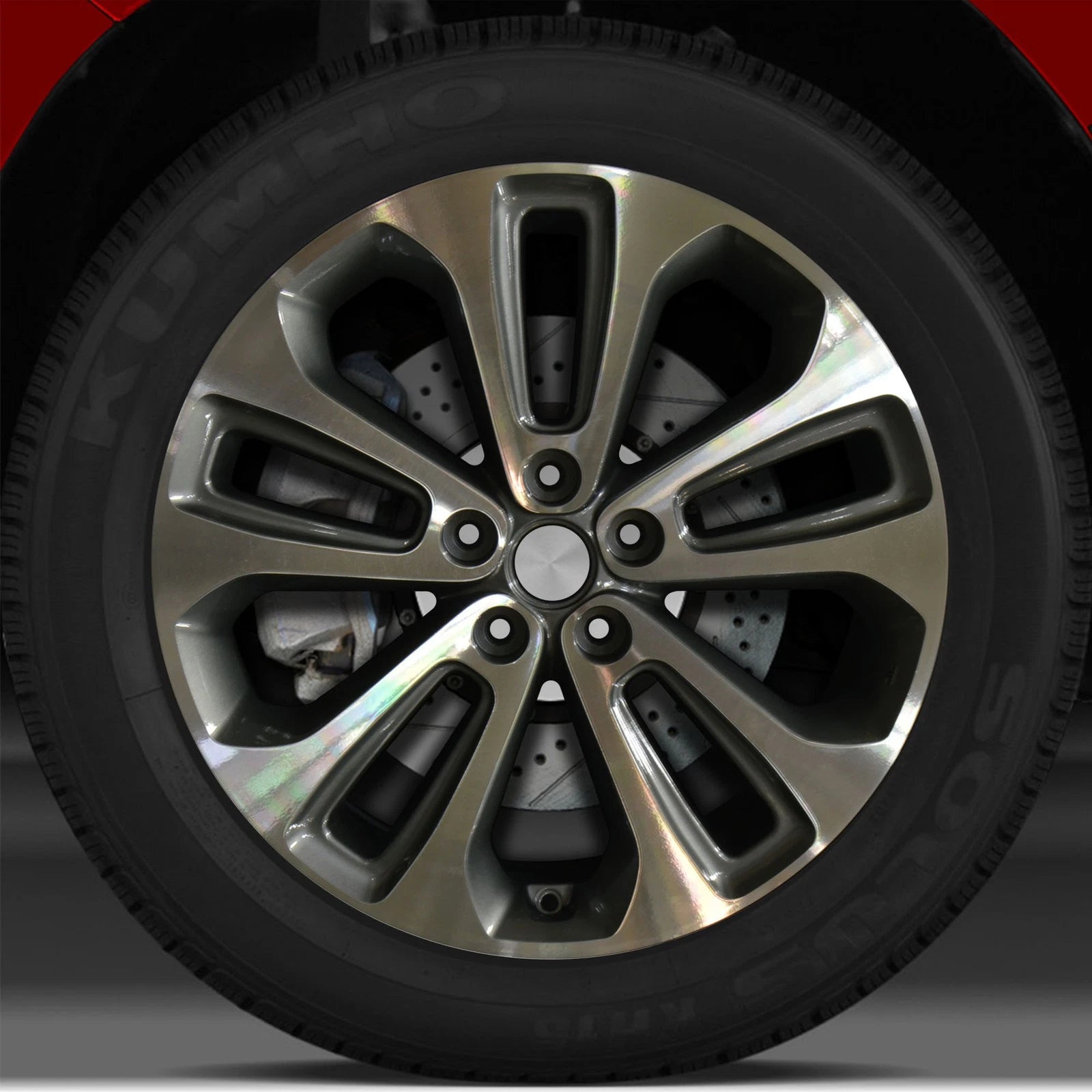 19x7.5 Factory Wheel (Medium Metallic Charcoal Machined) for Kia Sorento