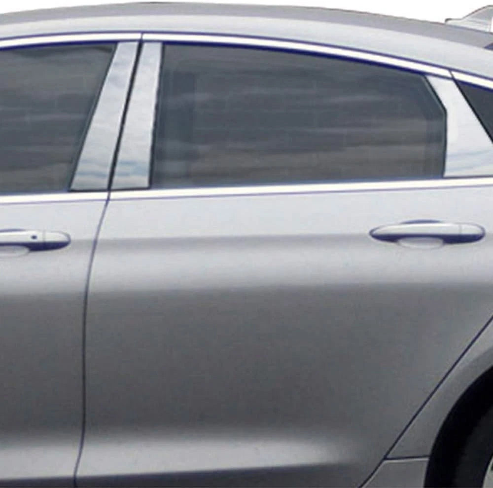6pc Luxury FX Stainless Steel Pillar Post Trim for Chrysler 200 (2015–2017)