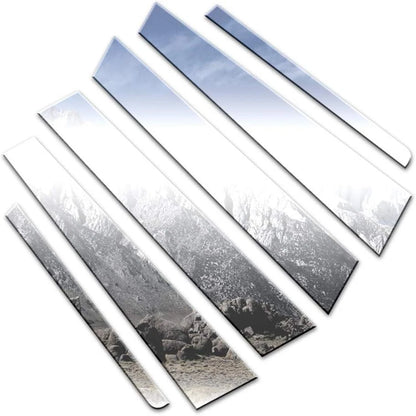 Chrome Pillar Post Trim Kit with Rear Pieces for Jaguar S Type (2000–2002)