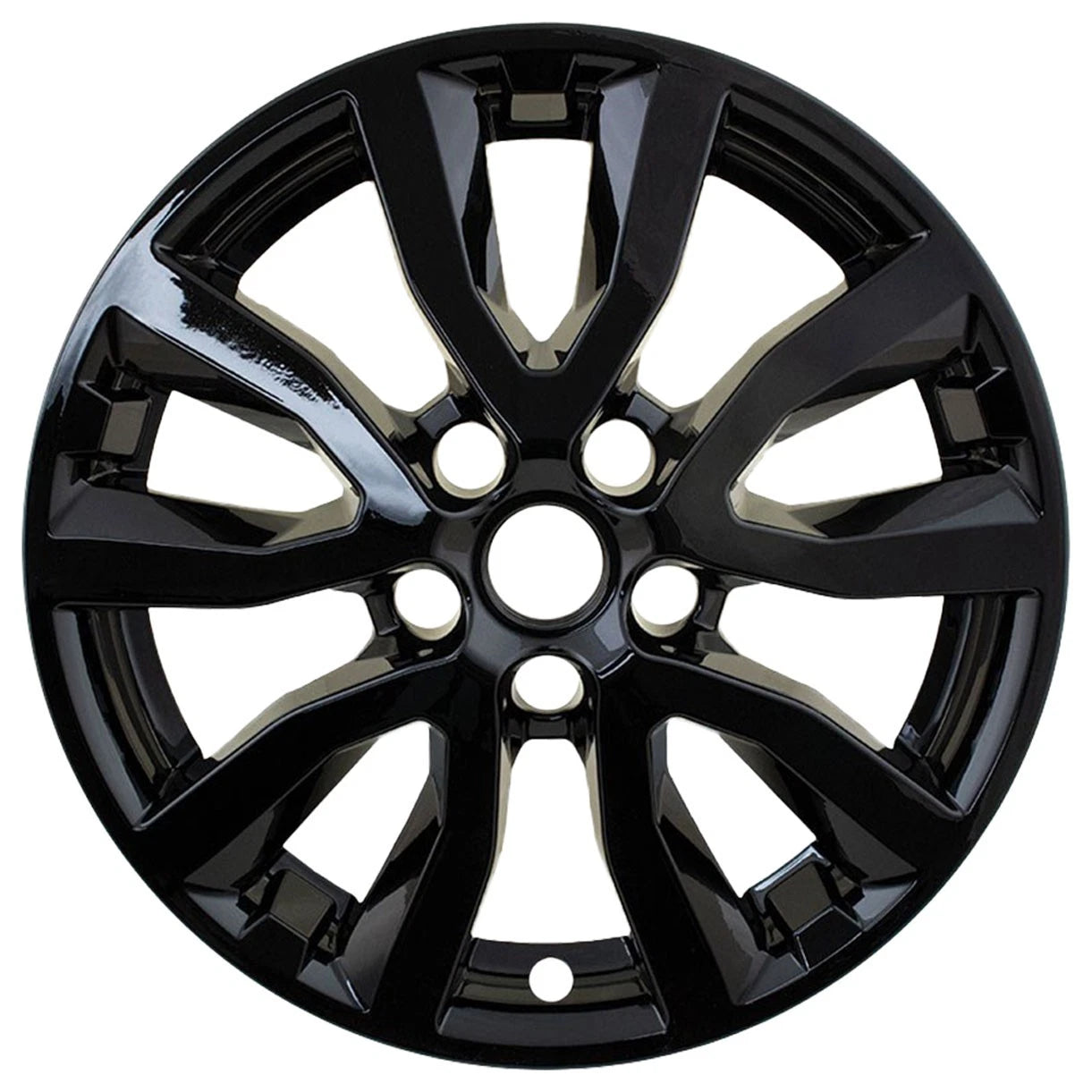 17-Inch Gloss Black Wheel Skins Replacement for Nissan Rogue (2017–2020)