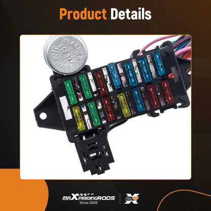 14 Circuit Wiring Harness Kit for Street Rod for 12V (Universal, 1965–1969)