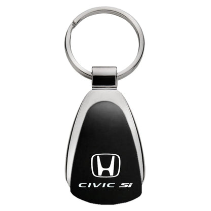 Black Teardrop Keychain - Officially Licensed for Honda Civic Si