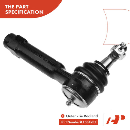 8x Front Tie Rod Ball Joint for Chevy Silverado 1500 (1999–2006)