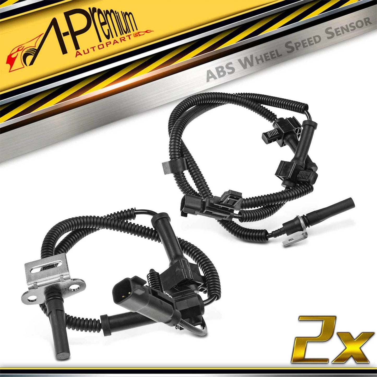 2X Rear ABS Wheel Speed Sensors for Chevy Silverado 3500 HD (2015–2018)