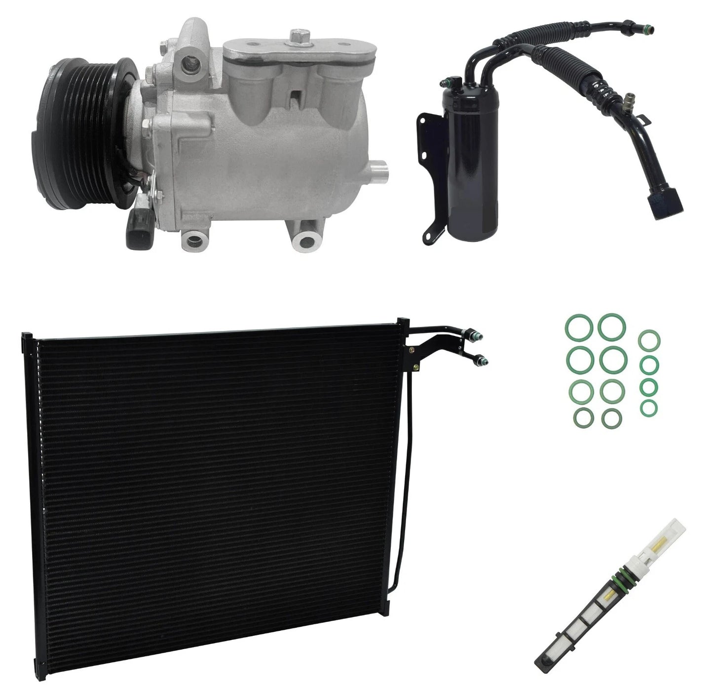 AC Compressor Kit with Condenser for Ford E-350 Super Duty (2003–2005)