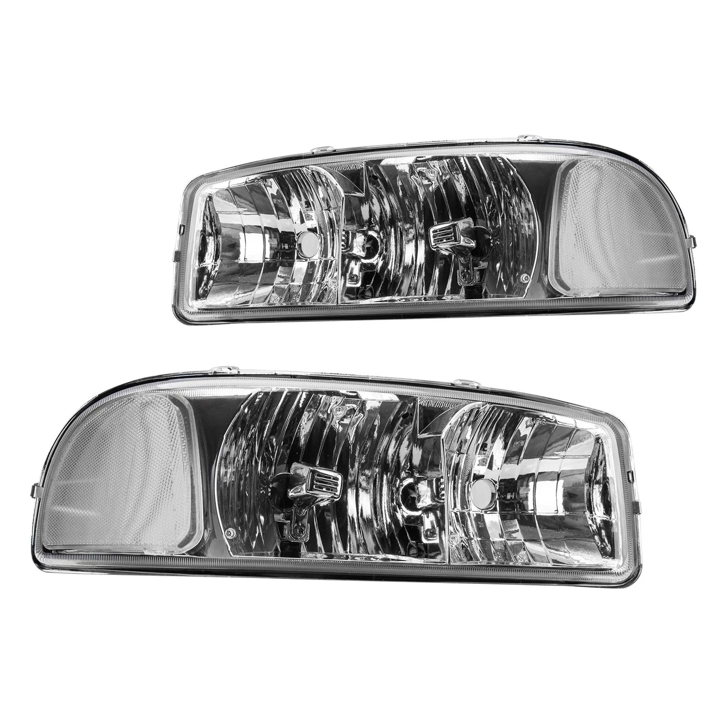 Headlight Assembly for GMC Yukon (2000–2005) Halogen V8 5.3L Chrome