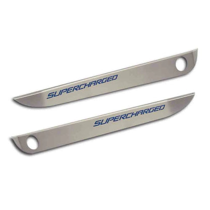Laser Cut Door Guards with White CF Vinyl Inlay for 2005–2013 Corvette