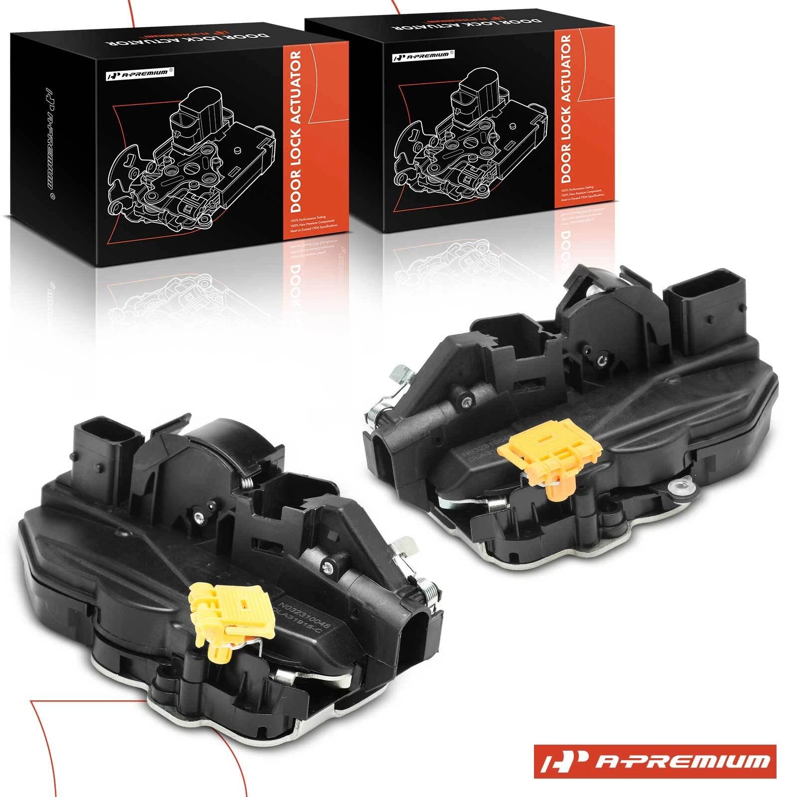 2X Front Door Lock Actuator for Chevrolet Traverse (2009–2017) GMC Acadia