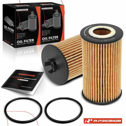 2X Engine Oil Filter for Chevy Equinox (2018–2019), Malibu (2016–2019), Cruze