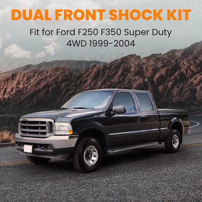 Dual Front Shock Mount Bracket Kit for Ford F-250/F-350 (1999–2004)