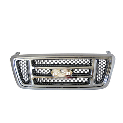 Replacement Black Chrome Plastic Front Grille For 2007-2008 Ford Ford Lightduty