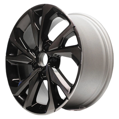 JTE Wheels 18 Inch Smoked Clear Coat Black Rim for Honda Civic (2017–2018)