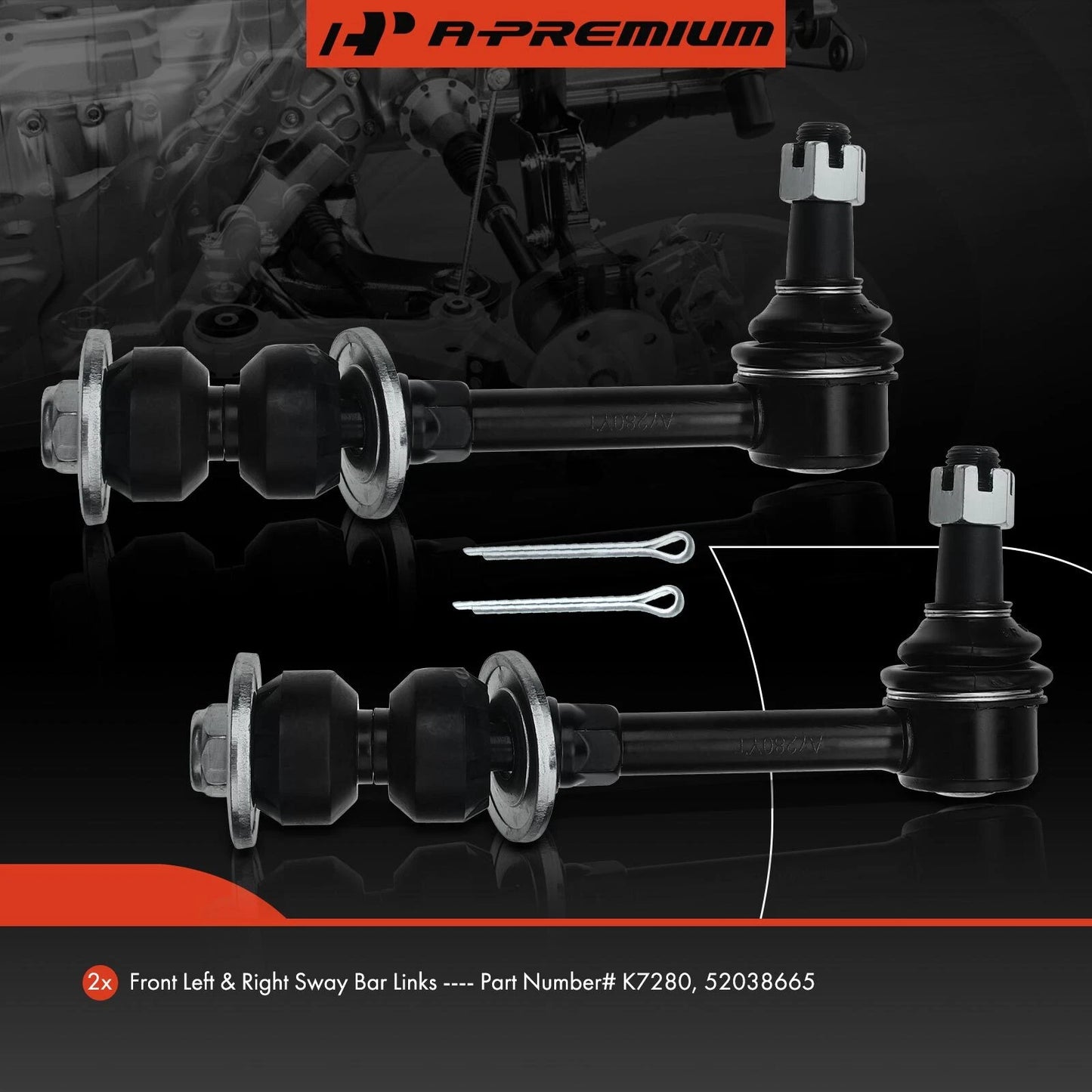2X Front Stabilizer Bar Link for Dodge Ram 1500 2500 3500 (1995–1999)