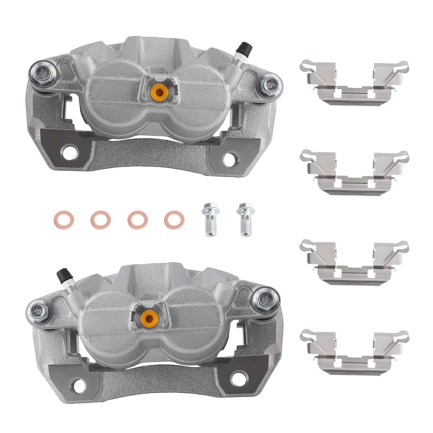 Front Disc Brake Calipers with Brackets for Acura RDX (2007–2012)