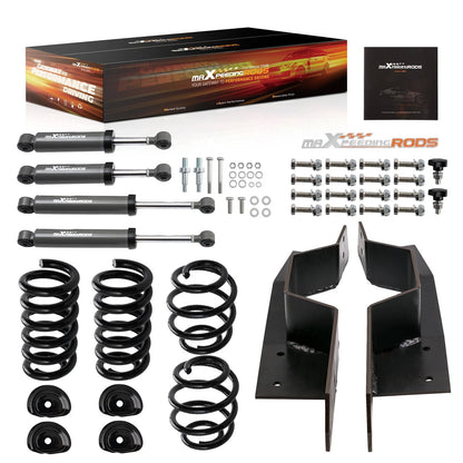 Front 3" Rear 5" Lowering Shock Spring Kit for Chevy C10 C15 (1963–1972)