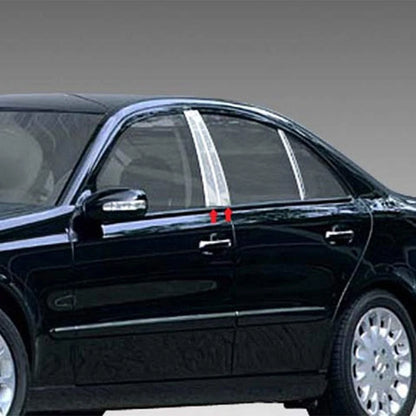 Luxury FX Chrome Pillar Post Trim 4pc for Mercedes E Class (2003–2009)