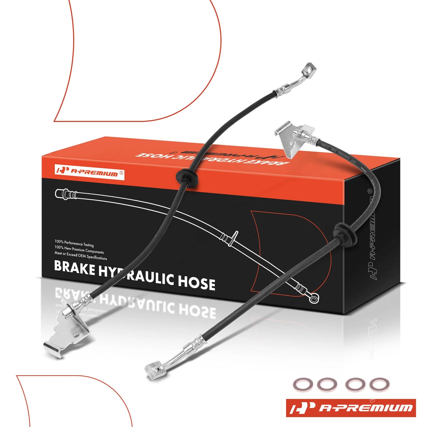 2X Front Brake Hydraulic Hose for Chevrolet SS (2014–2017)