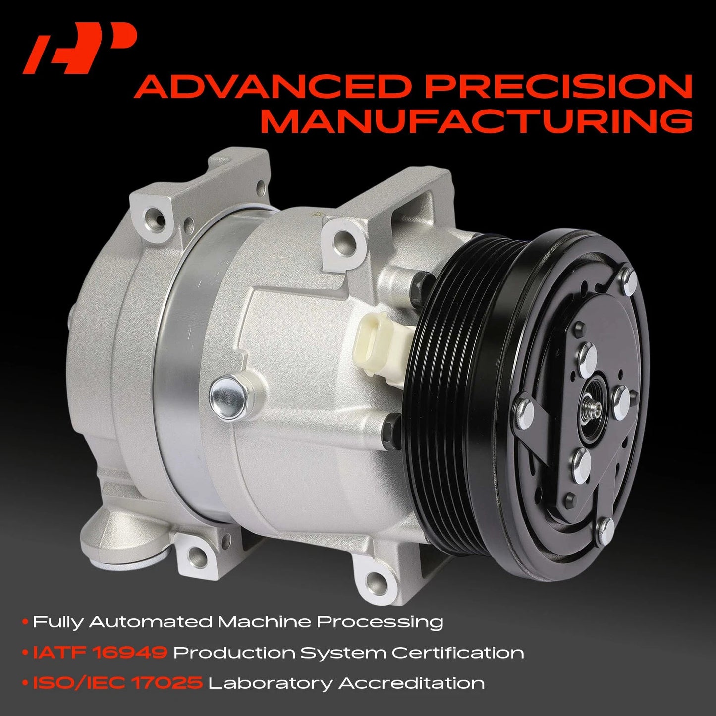 A/C Compressor with Clutch for Chevy Aveo/Aveo5/Pontiac Wave5 (2004–2008)