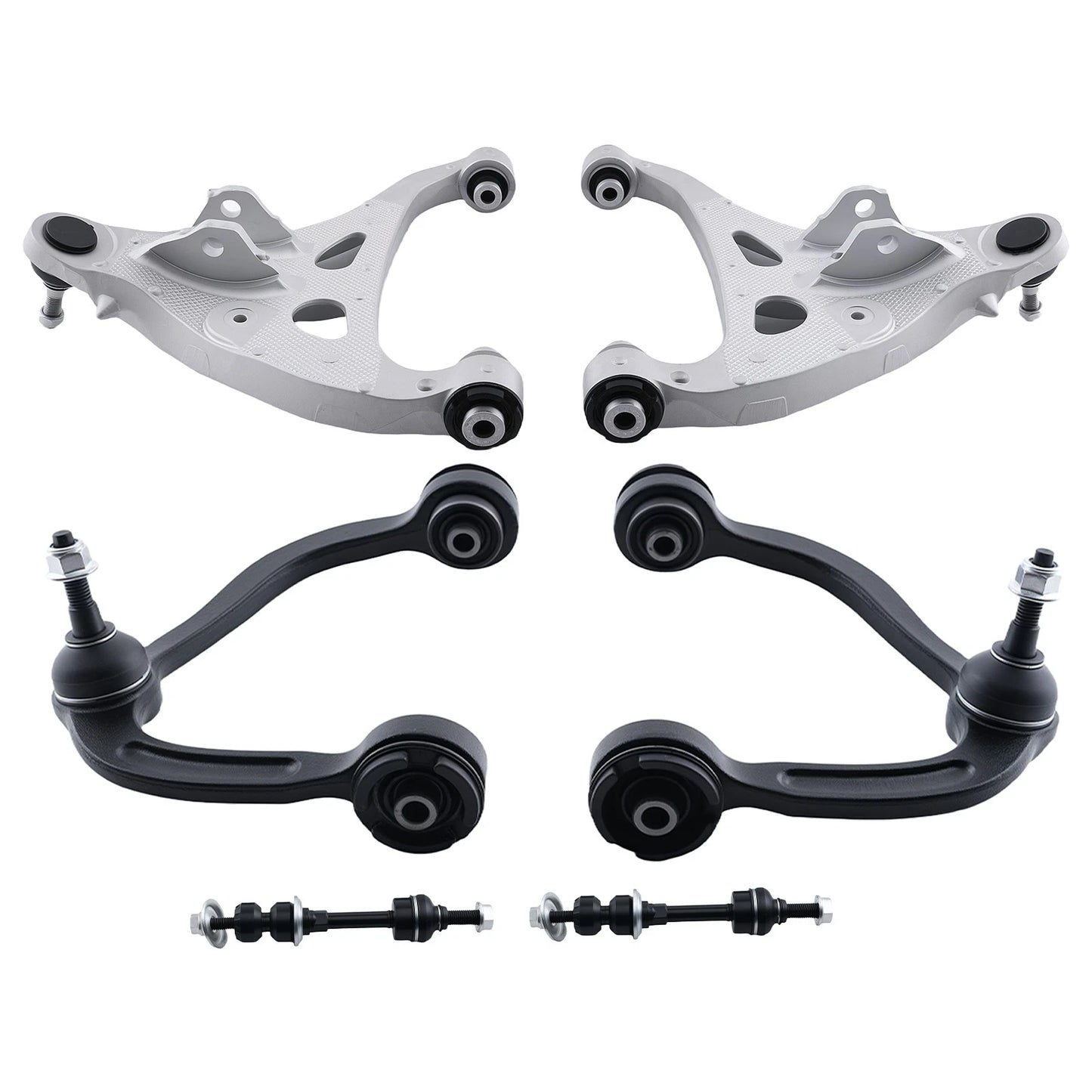 Front Upper Lower Control Arms Ball Joints for Ford F-150 Lincoln Mark LT (2005–2008) 4WD
