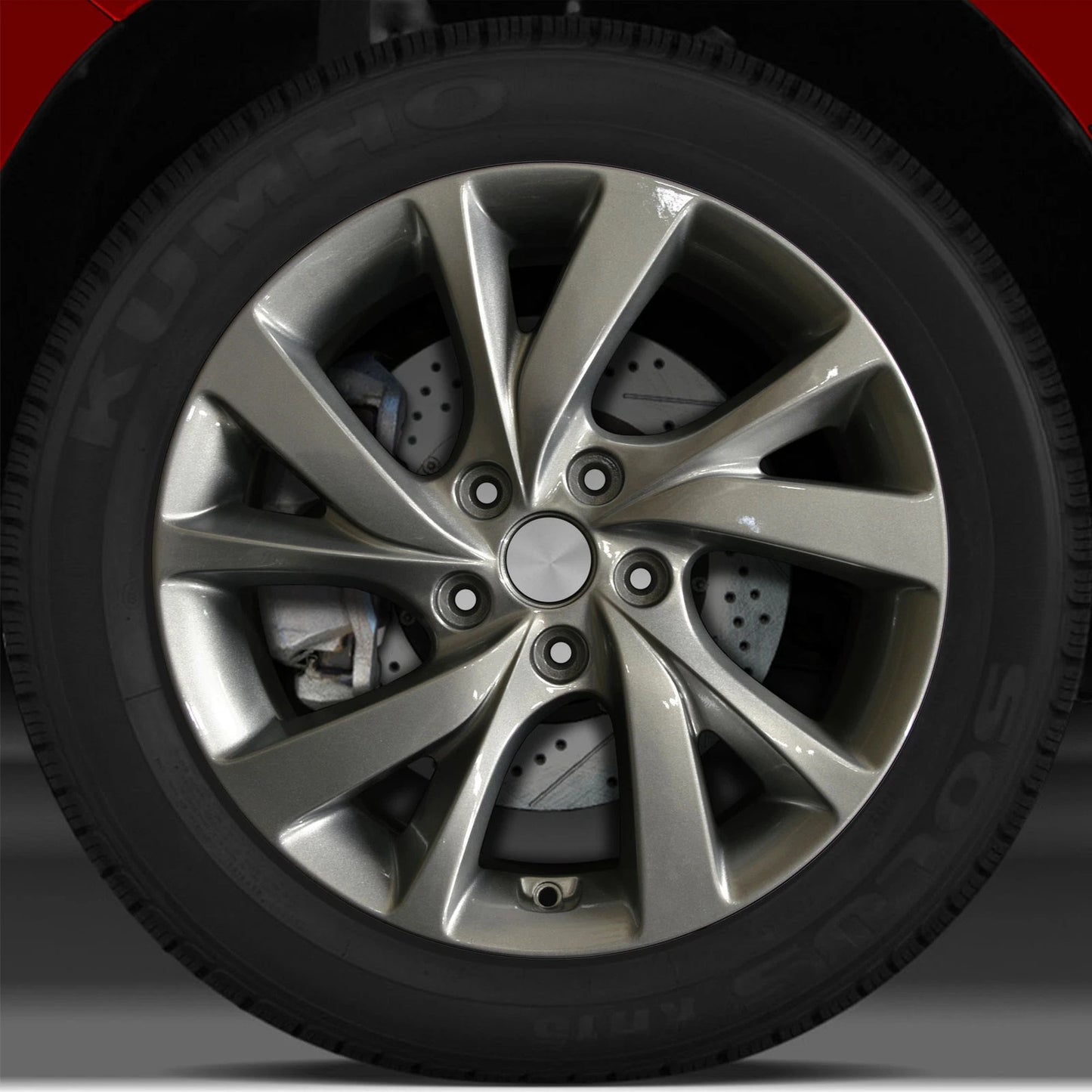 17x7 Factory Wheel (Dark Silver Full Face) for Hyundai Veloster