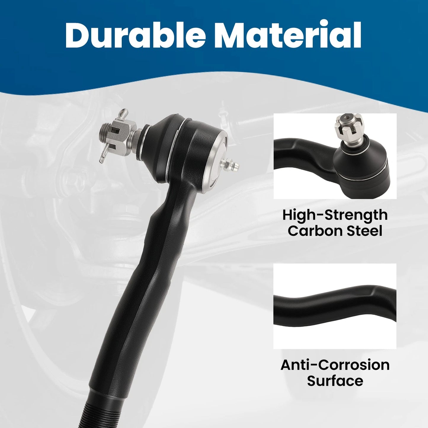 Front Left Outer Tie Rod End for Jeep Wrangler JK (2018–2017)