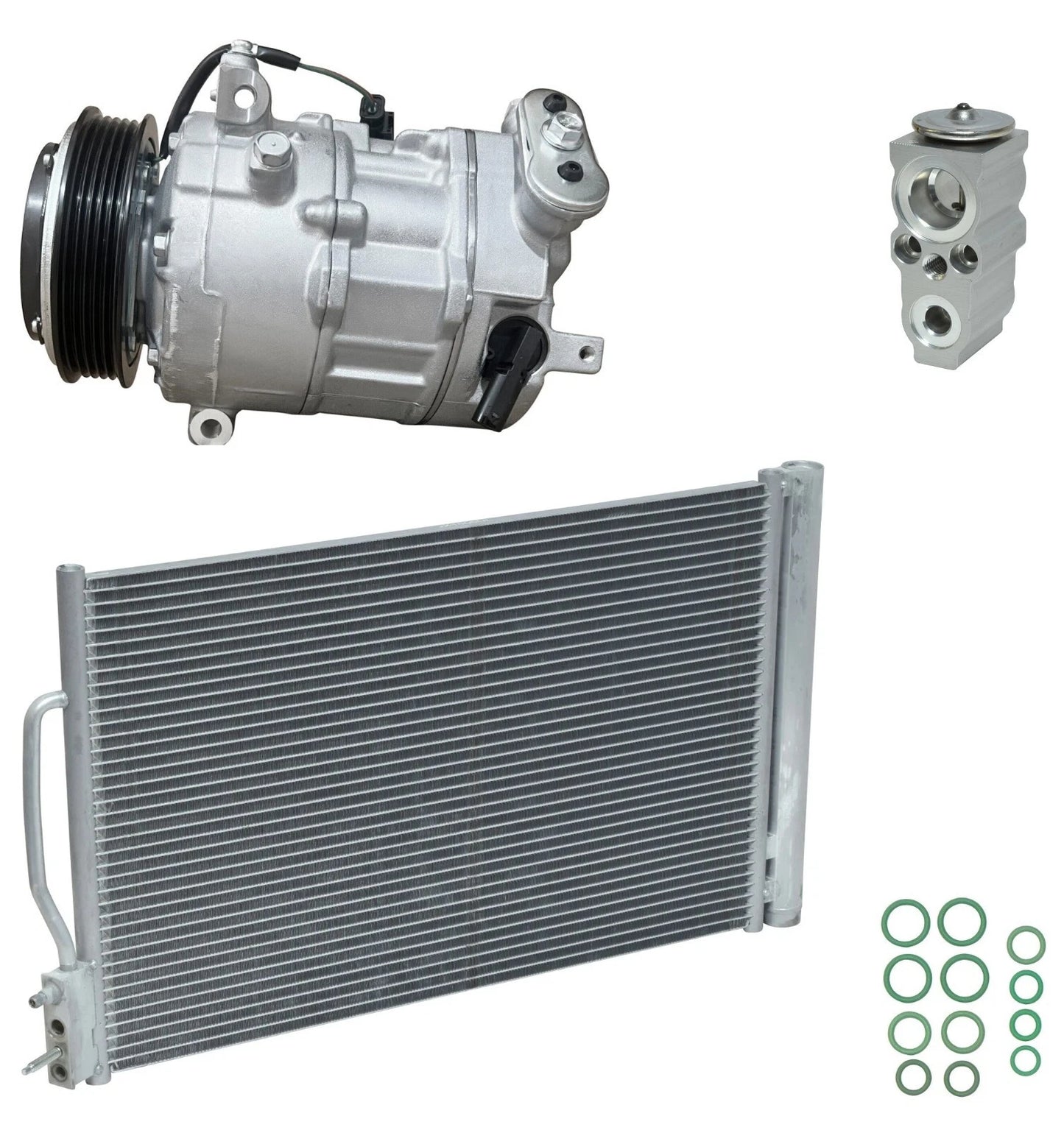 A/C Compressor Kit with Condenser Replacement for Chevrolet Malibu 2018–2018