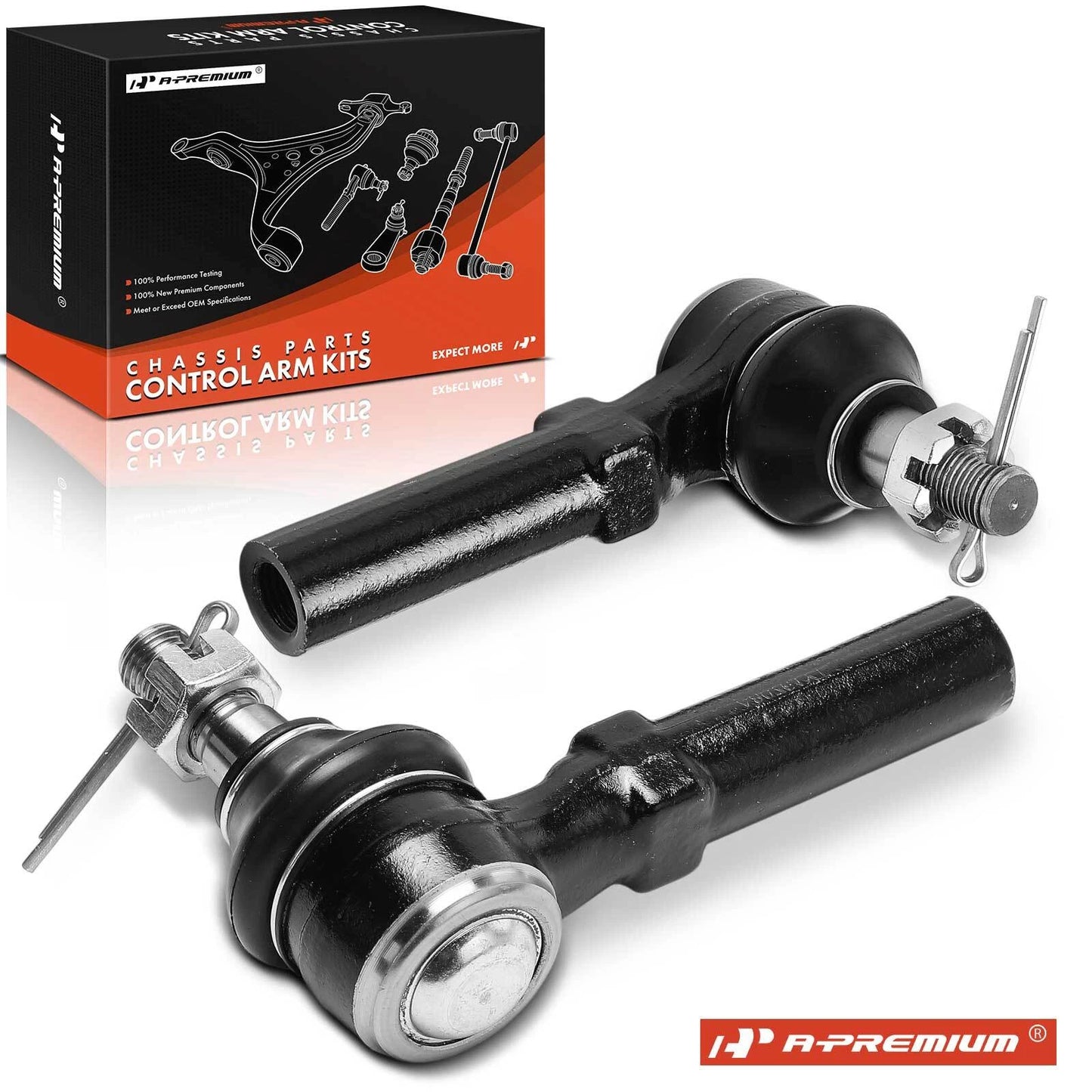 2X Front Outer Tie Rod Ends for Chevrolet Colorado GMC Canyon (2004–2007)