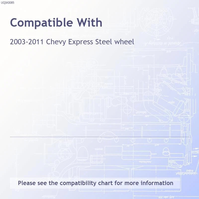 Chrome Wheel Skins 16 Inch Front Set for 2003-2011 Chevy Express
