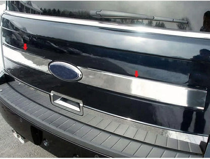 2pc. Luxury FX Chrome Rear Tailgate Upper Trim for 2009-2012 Ford Flex