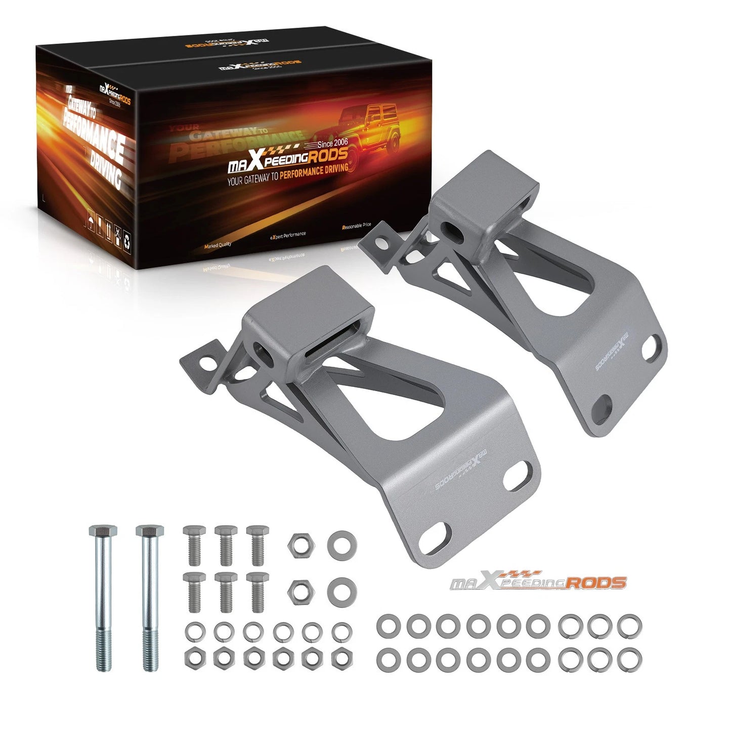 Engine Motor Mount Brackets Pair for Chevy C10 Small Block V8 (1963–1972)