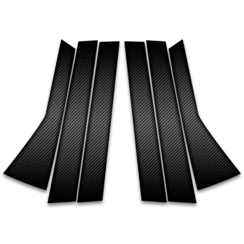 6pc Carbon Fiber Pillar Post Covers for 2009-2014 Honda Fit - SRC0538