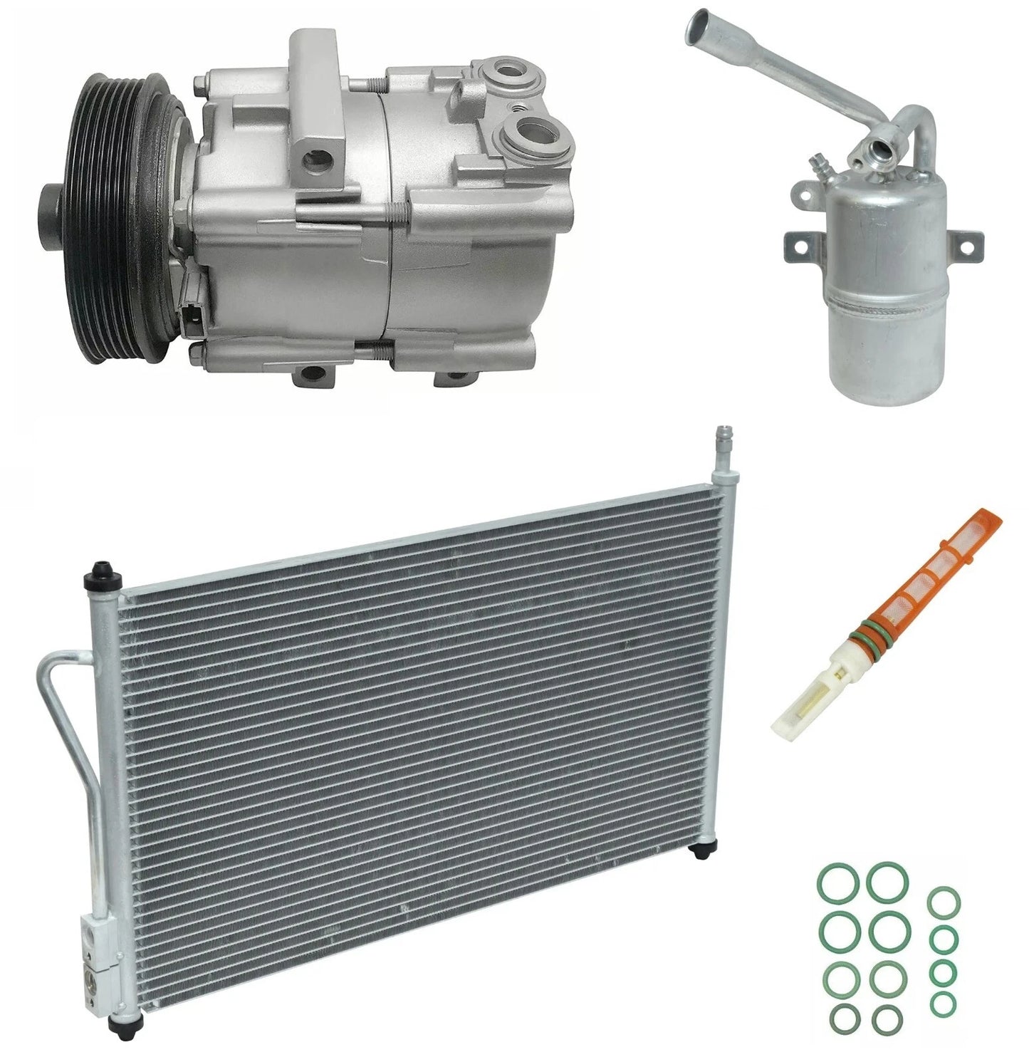 AC Compressor Kit With Condenser For Ford Focus 2.0L (2007–2011)