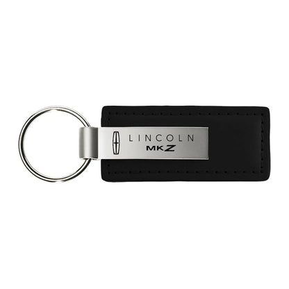 Black Leather Keychain KC1540.MKZ - Officially Licensed for Lincoln MKZ