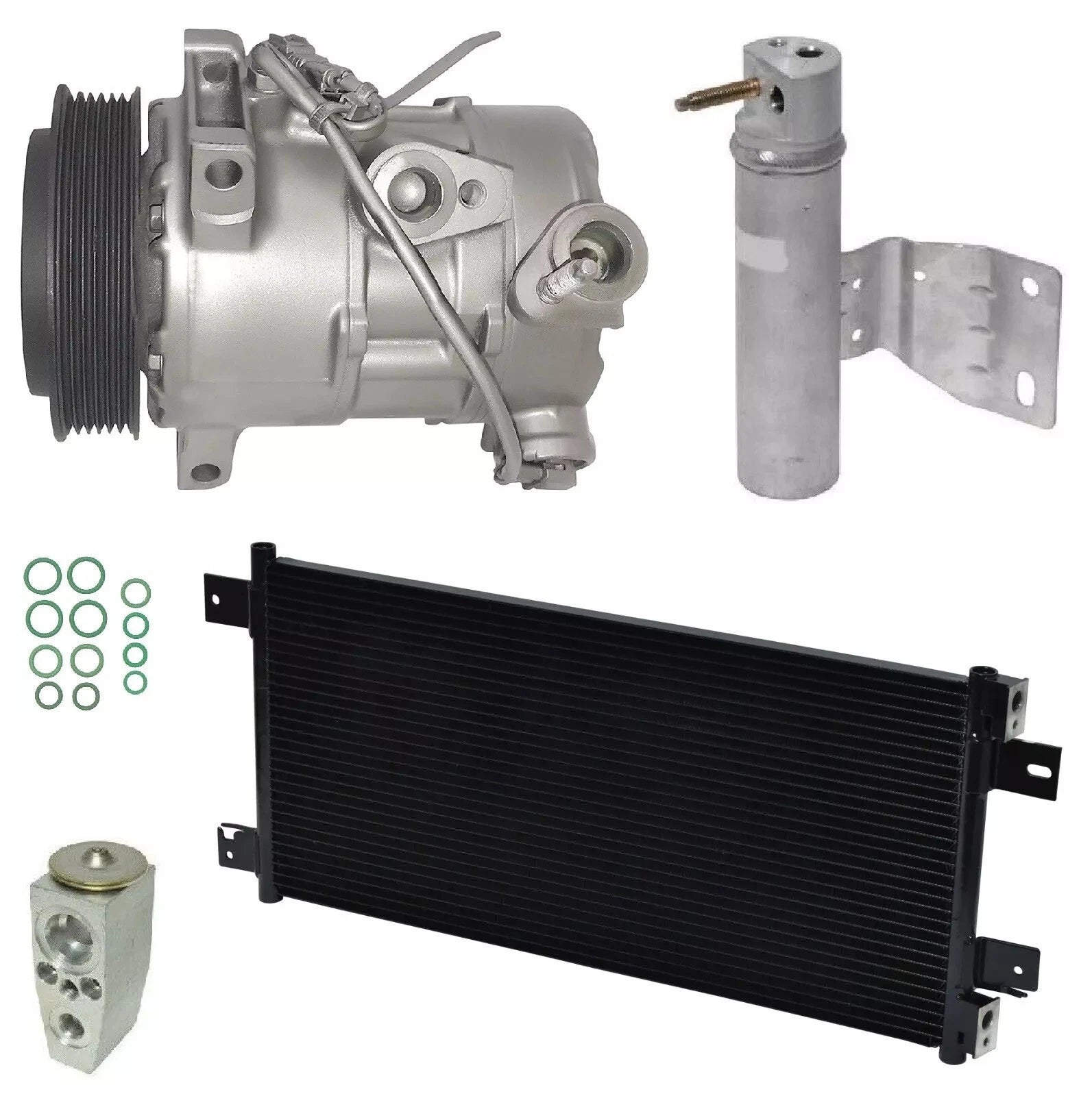 AC Compressor Kit With Condenser for Jeep Compass 2.0L (2015–2015)